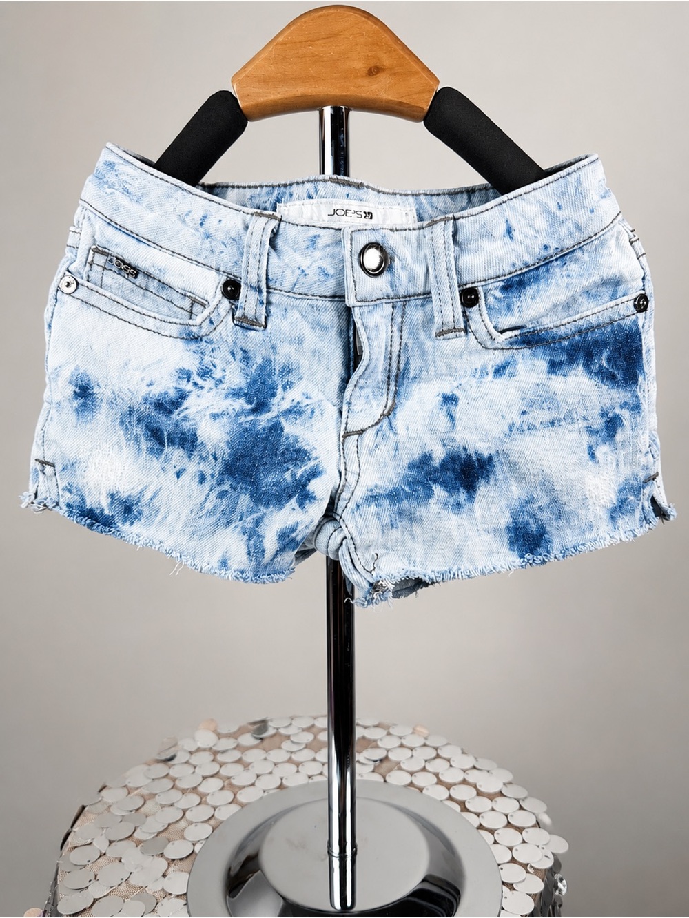 Joe’s Jeans Girls Acid Wash Denim Shorts Size 5 The Muse Shorty
